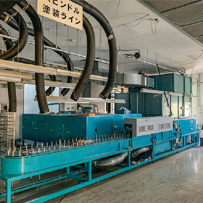 スピンドルライン機