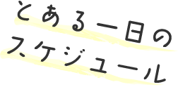とある一日のスケジュール